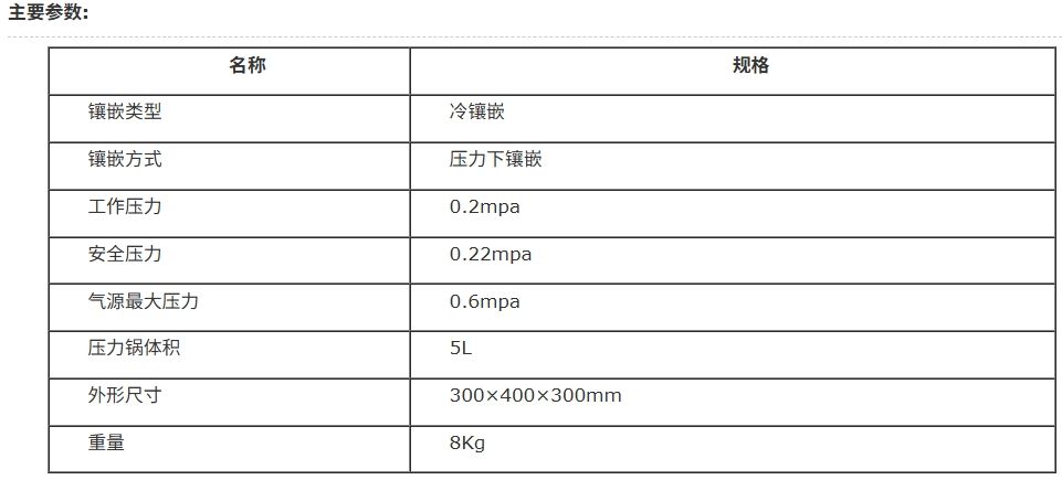 冷镶嵌压力锅