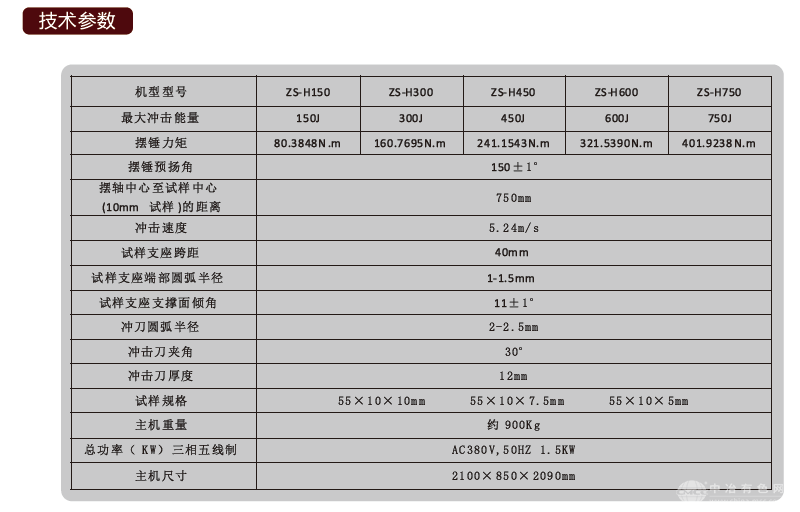 ZS-5000金属摆锤冲击试验机