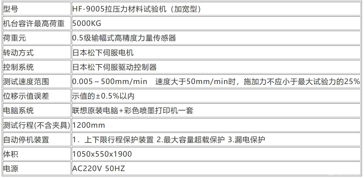拉压力材料试验机（加宽型）