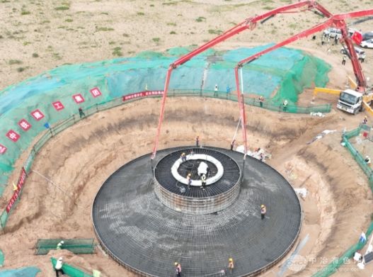 大唐苏尼特左旗风电项目：30万千瓦装机容量风机基础建设率先告捷