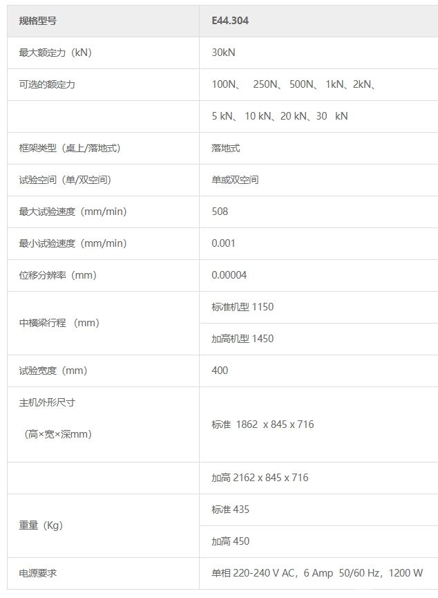 E44.304 电子万能试验机（100N—30kN）