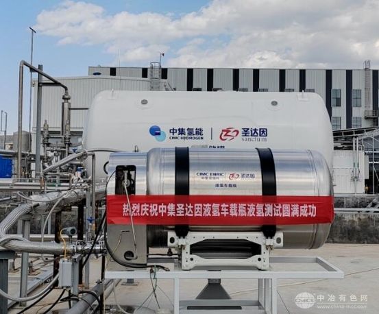 中集安瑞科液氢车载气瓶测试圆满完成