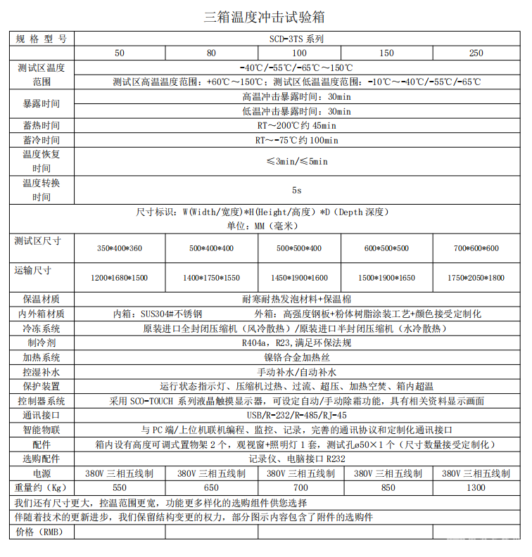 温度冲击试验箱