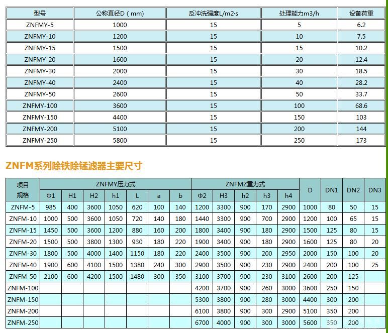 除铁除锰净水器