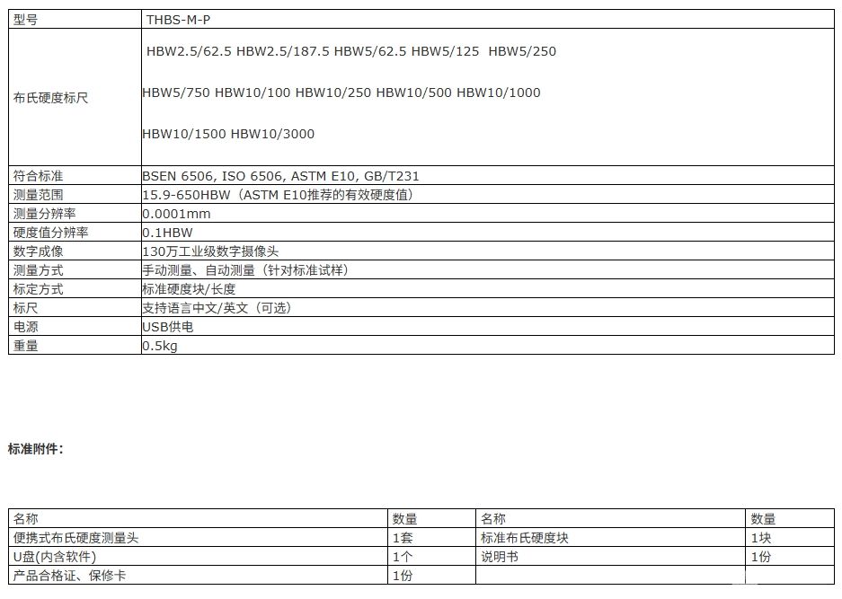 便携式布氏硬度自动测量系统 THBS-M-P THBS-P