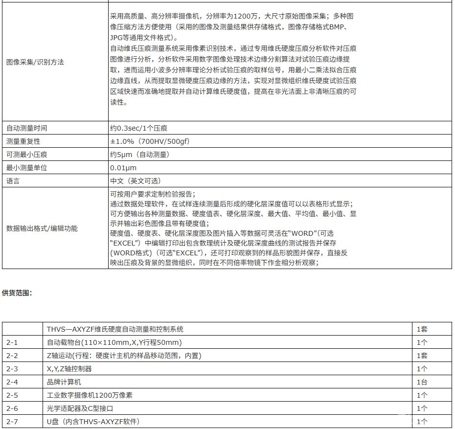 全自动(显微)维氏硬度自动控制和测量系统