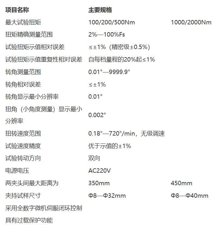 大空间微机控制扭转试验机