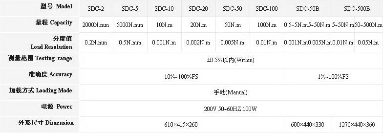 SDC-2~100扭矩扳手检定仪