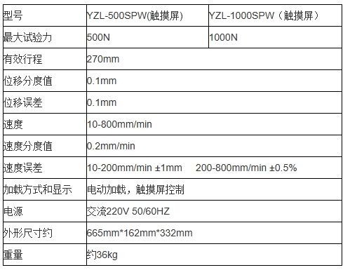 YZL-500SPW触摸屏卧式电动机台