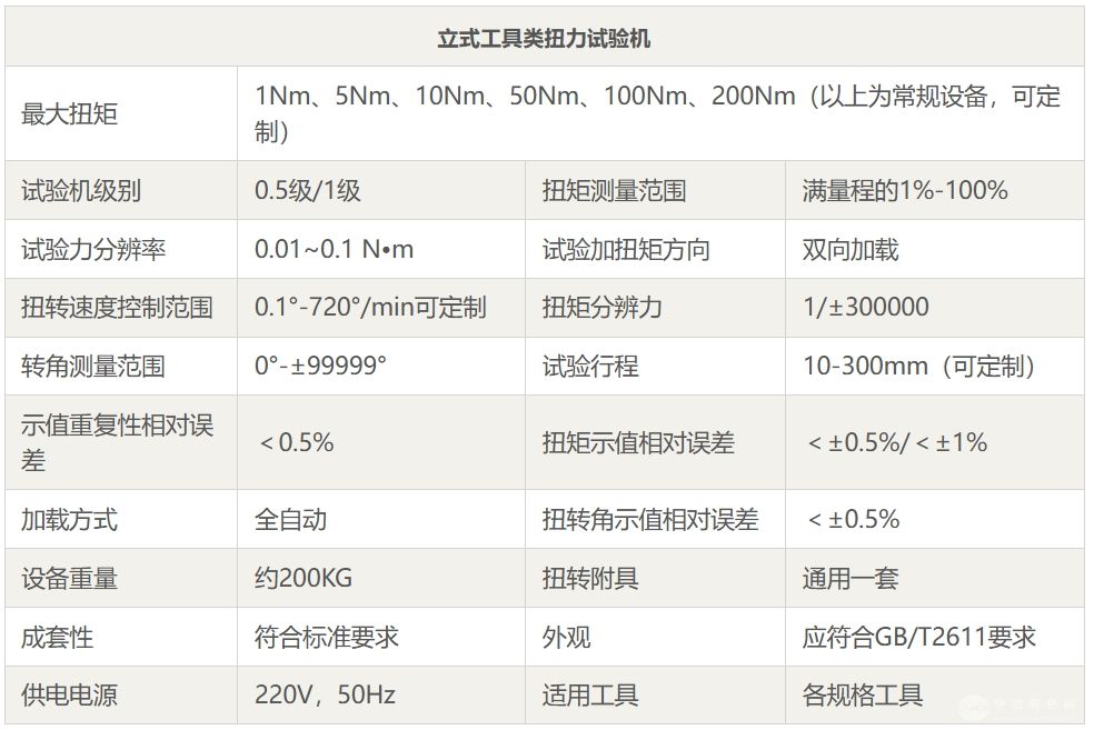 立式工具扭力试验机