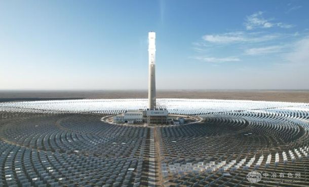 甘肃金塔中光光热项目由中国能建浙江火电承建的光热机组已达满负荷运转状态