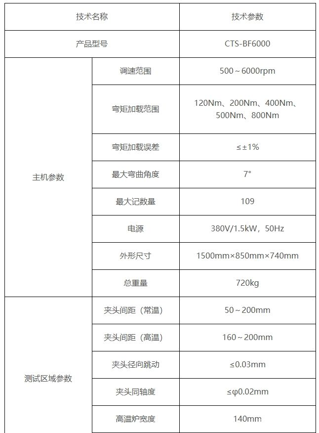 CTS-BF6000 旋转弯曲疲劳试验机