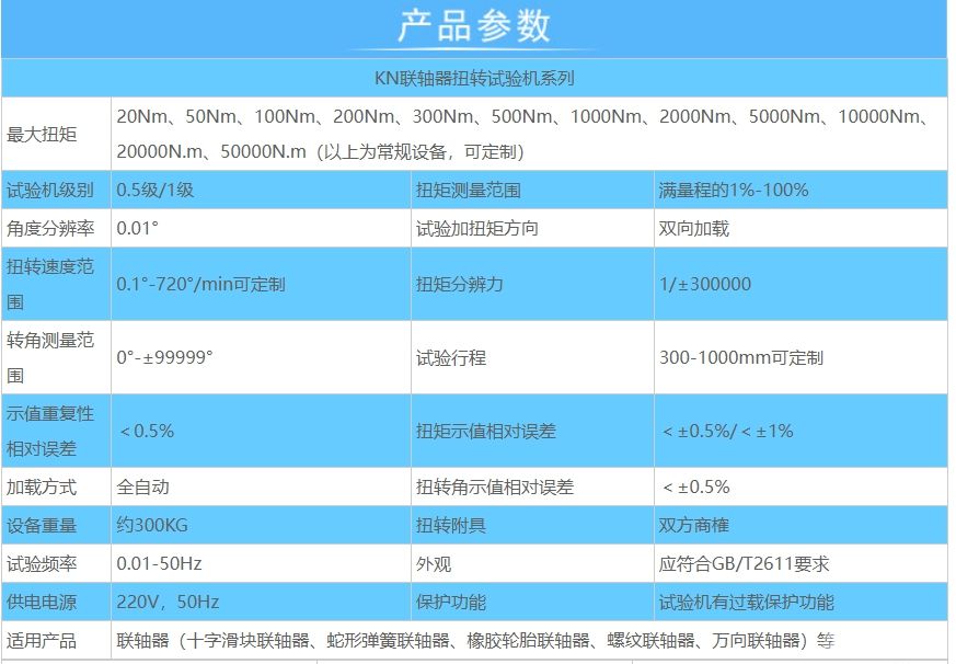 联轴器扭矩测试设备（可疲劳）