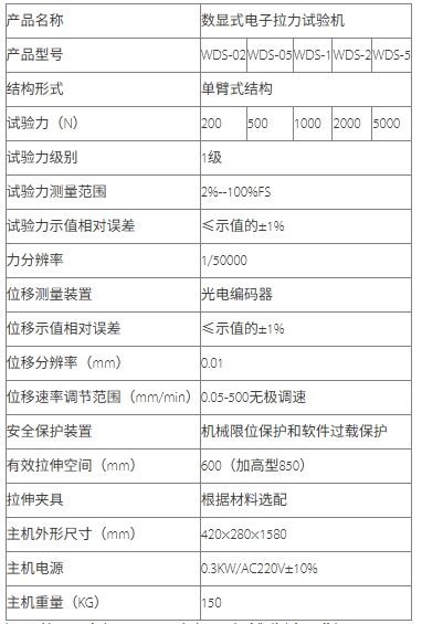 单臂式数显电子拉力试验机