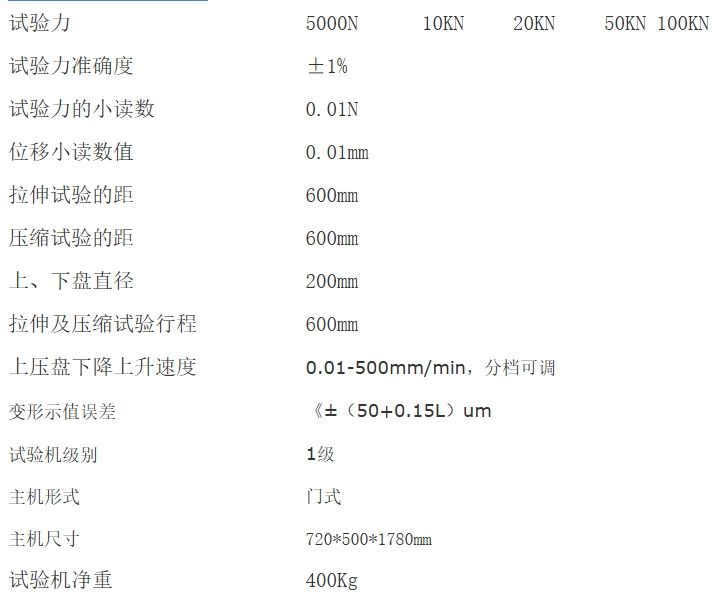 微机控制弹簧拉压试验机(双臂)