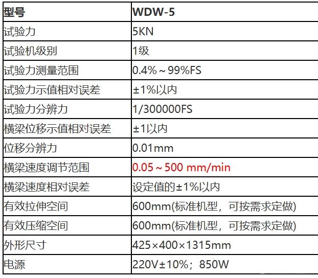 5KN微机控制电子试验机