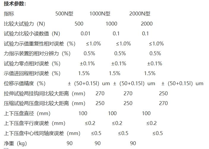 2000N手动弹簧拉压力测试机