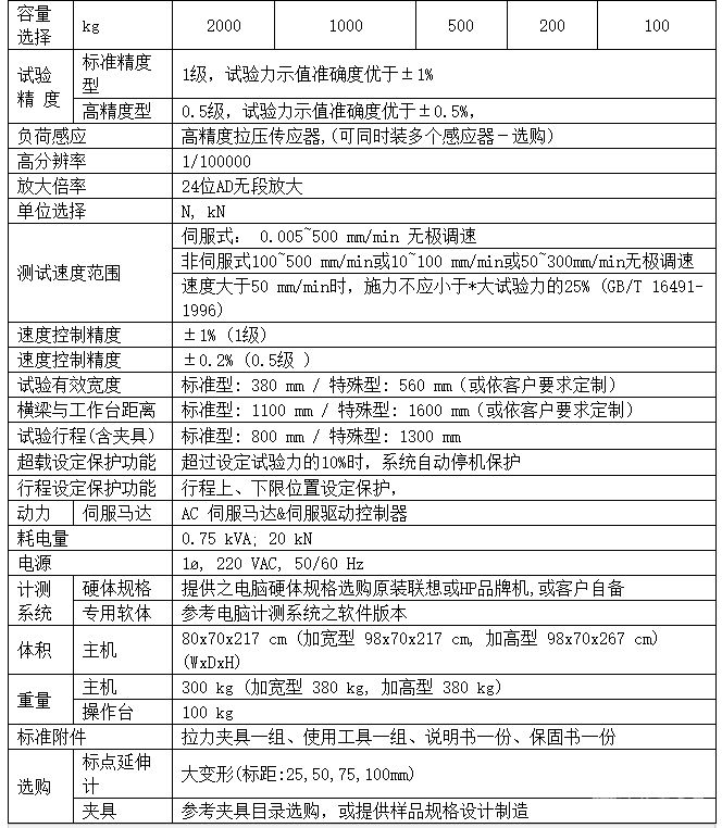 10T双柱伺服拉力试验机