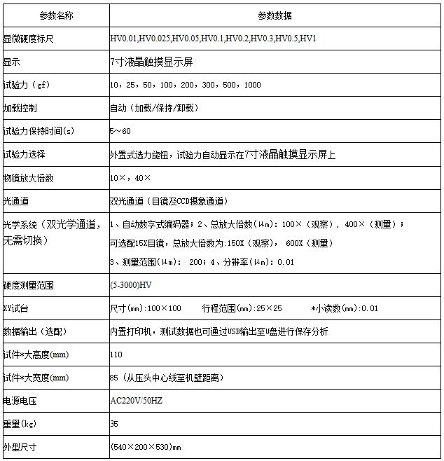 触摸屏数显自动转塔显微硬度计