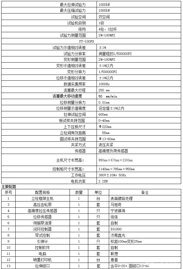 PT-1000FD微机控制高温万能试验机