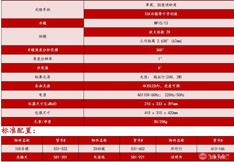 STM1050 数显工具显微镜