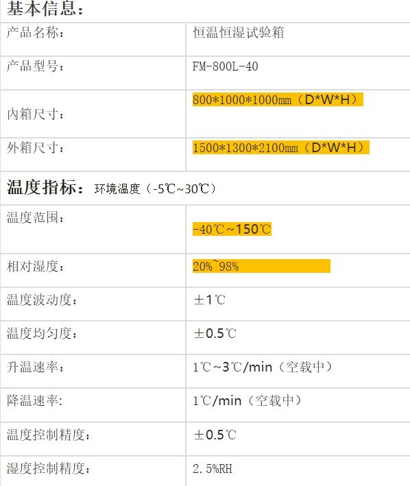 恒温恒湿试验箱