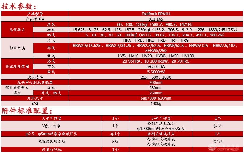 DigiRock BRV4H 触摸屏布洛维硬度计