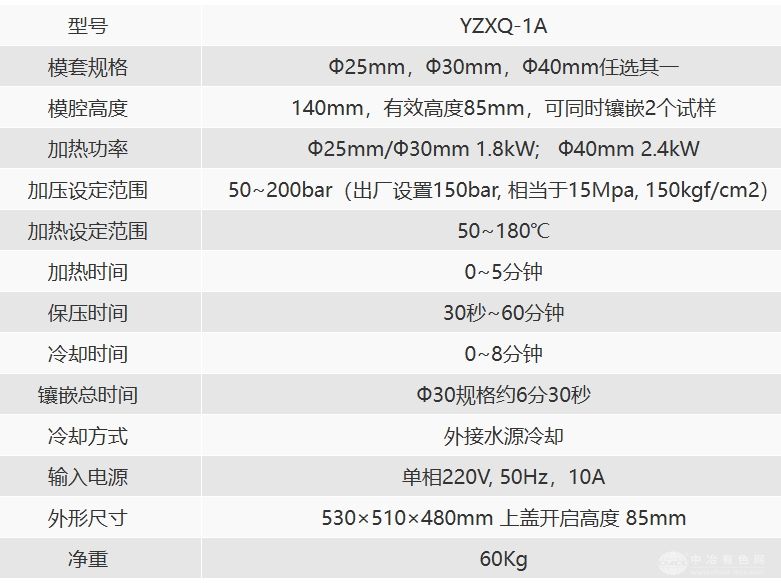 YZXQ-1A双试样自动镶嵌机