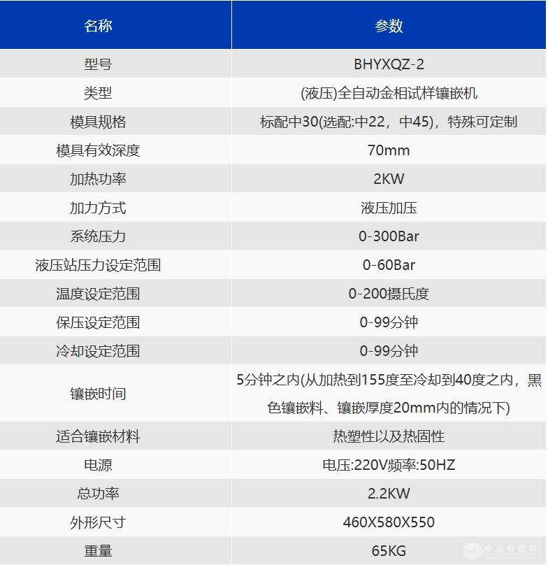 BHYXQZ-2全自动金相试样镶嵌机(液压)