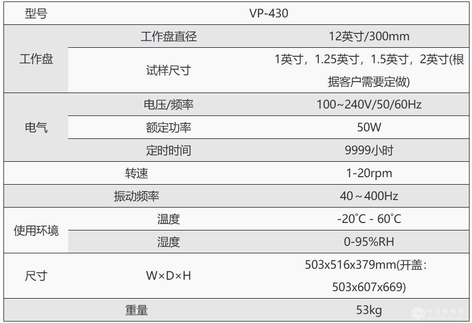 VP-430振动抛光机