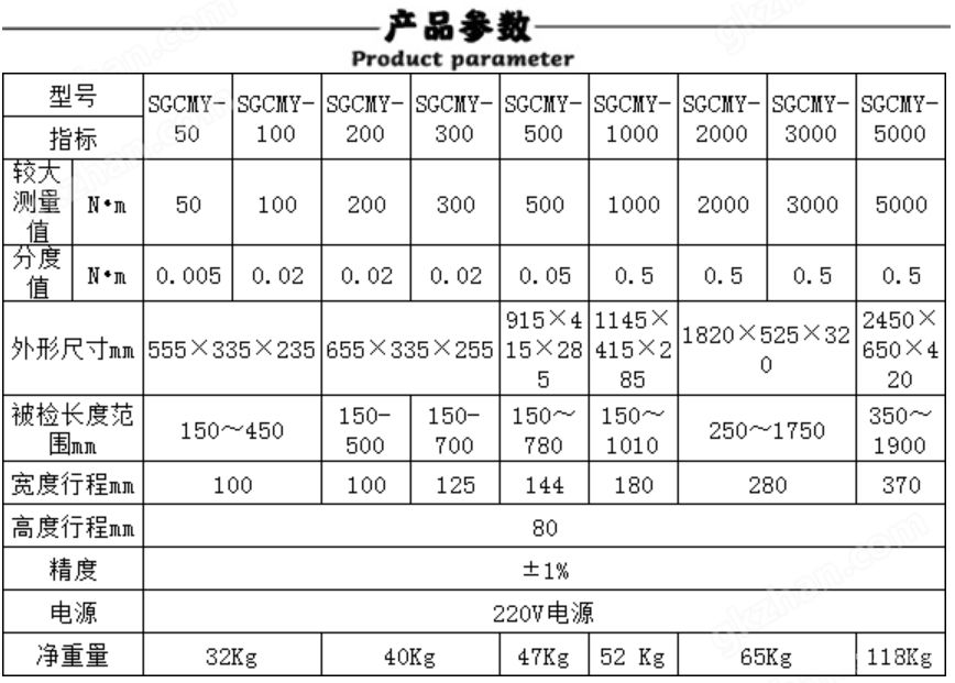 便携式扭力扳手检定装置