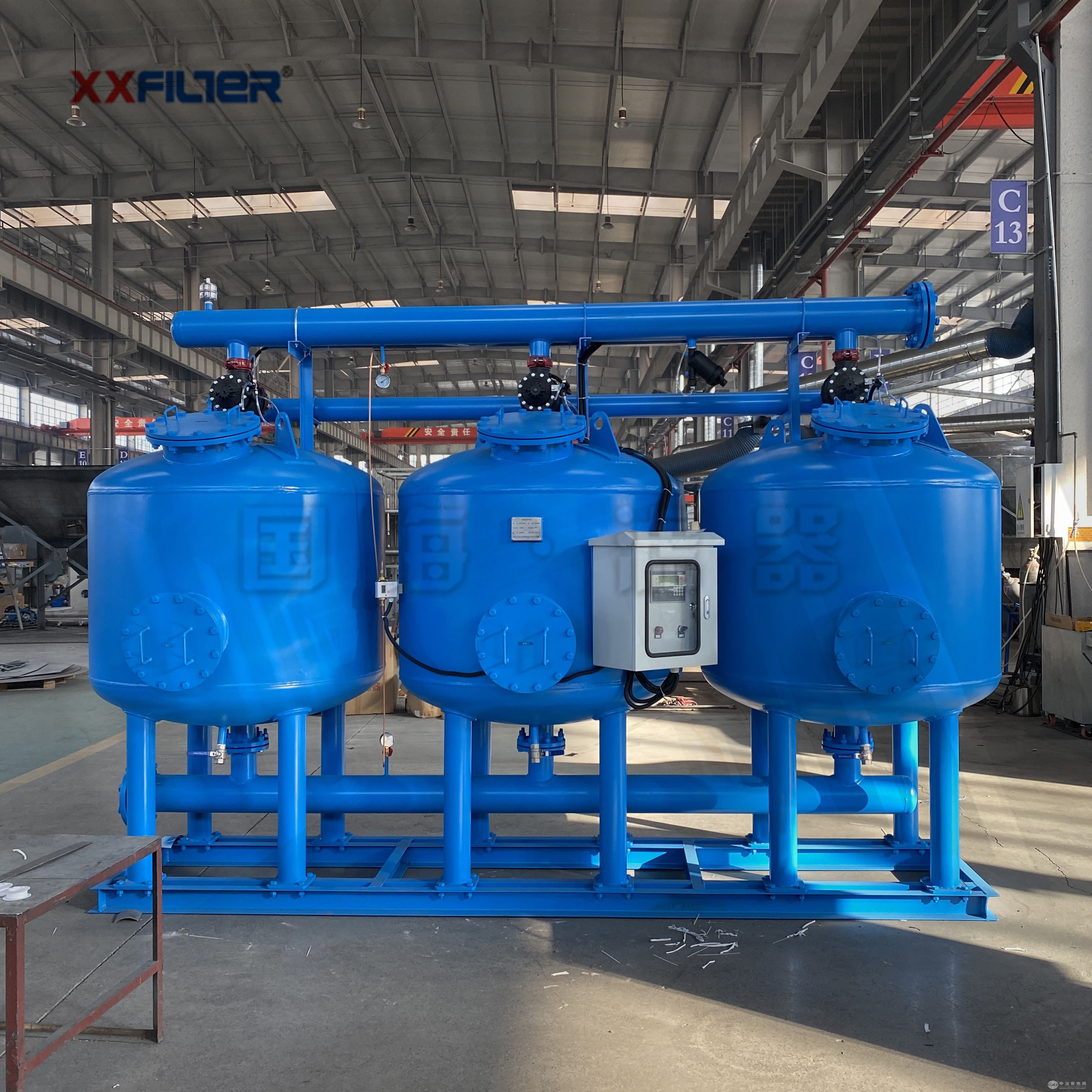 炼钢厂的氧枪水过滤浅层砂过滤器