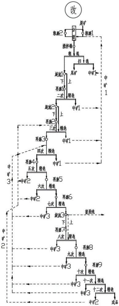 基于旋流器的石墨浮选装置及工艺