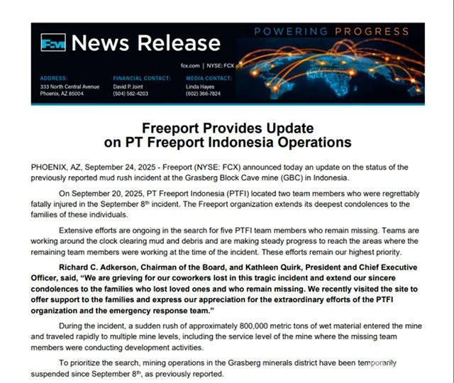 黑天鹅事件：全球第二大铜矿因“重大事故”停产，全球铜价飙升