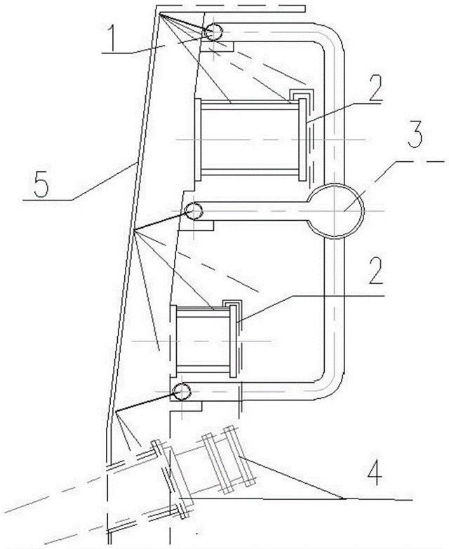 铅锌密闭鼓风炉炉壳冷却喷淋防溢溅装置