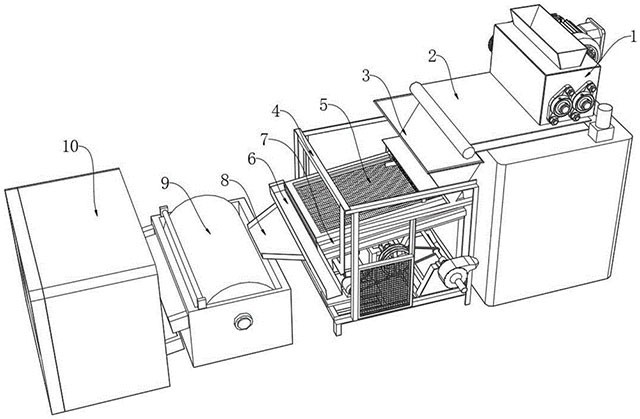 废旧锂电池中金属回收装置