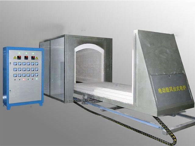 带热风循环台车炉