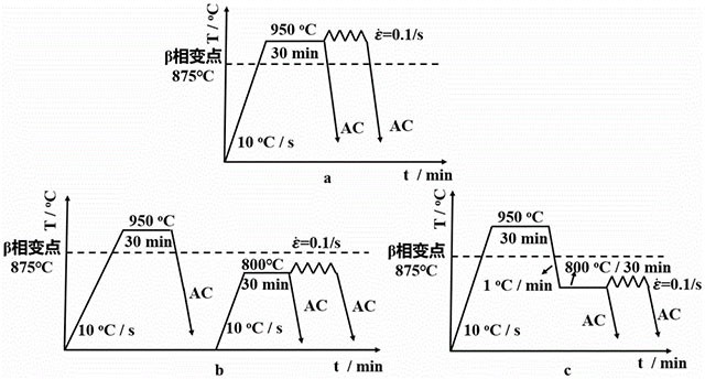 快速获得破碎晶界网篮组织的钛合金热加工工艺