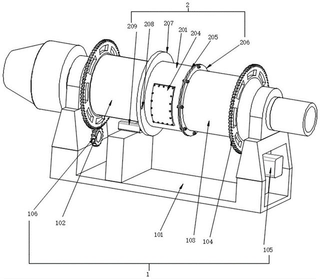 矿山充填胶固粉充填材料磨粉装置