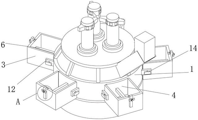 工业硅双旋转矿热炉炉体结构