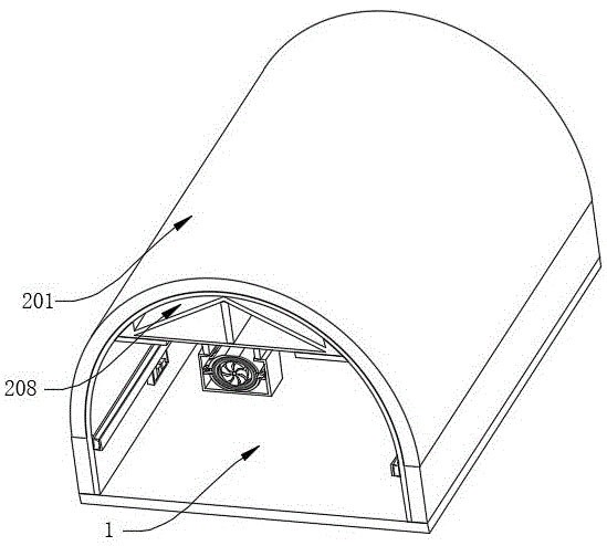 新型矿用采矿用回风井通道